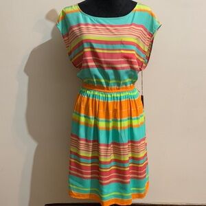 BCBGMaxAzria Colorful Striped Dress